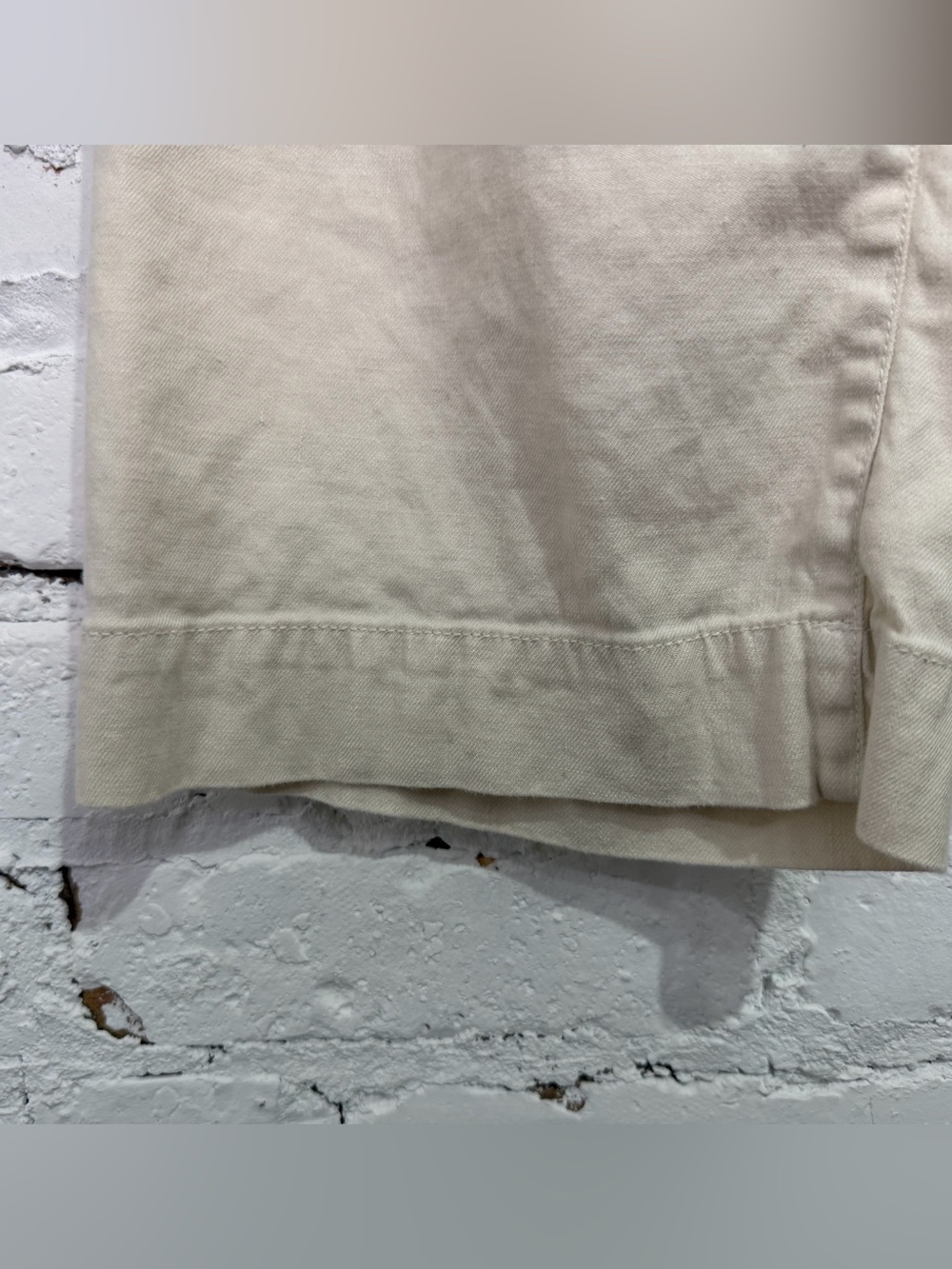 Maeve Collette Crop by Anthropologie Wide Leg Linen Blend Pants 24 Petite Flawed - Picture 10 of 10